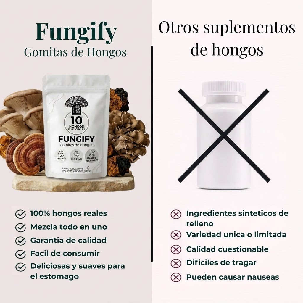 Fungify Gomitas: Concentración Total + Energía Duradera